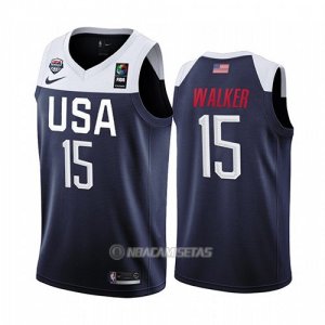 Camiseta USA Kemba Walker #15 2019 FIBA Basketball World Cup Azul