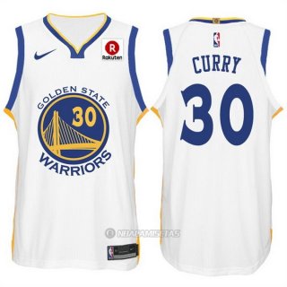 Nike Camiseta Golden State Warriors Curry #30 2017-18 Blanco
