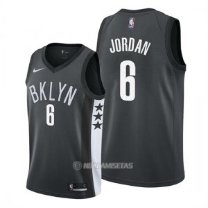 Camiseta Brooklyn Nets Deandre Jordan #8 Statement Negro