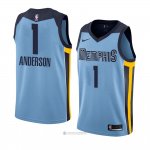 Camiseta Memphis Grizzlies Kyle Anderson #1 Statement 2018 Azul
