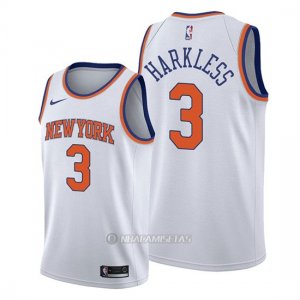 Camiseta New York Knicks Maurice Harkless #3 Association 2019-20 Blanco