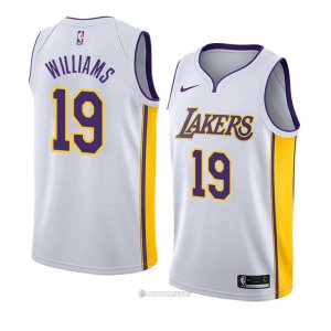 Camiseta Los Angeles Lakers Johnathan Williams #19 Association 2018 Blanco