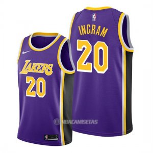 Camiseta Los Angeles Lakers Andre Ingram #20 Statement Violeta