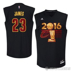 Camiseta Cavaliers Campeon Final James #23 Negro 2016