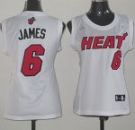 Camiseta Mujer de James Miami Heat #6 Blanco