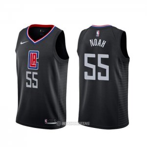 Camiseta Los Angeles Clippers Joakim Noah #55 Statement Negro