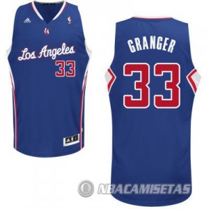 Camiseta Azul Granger Los Angeles Clippers #33 Revolution 30