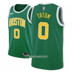 Camiseta Boston Celtics Jayson Tatum #0 Earned 2018-19 Verde