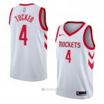 Camiseta Houston Rockets P.j. Tucker #4 Association 2017-18 Blanco