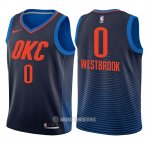 Camiseta Nino Oklahoma City Thunder Russell Westbrook Statement #0 2017-18 Azul
