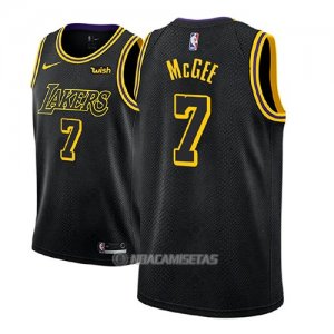 Camiseta Los Angeles Lakers Javale Mcgee #7 Ciudad 2018 Negro
