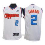 Camiseta Los Angeles Clippers Kawhi Leonard #2 2019-20 Blanco