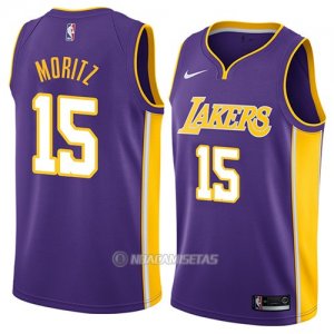 Camiseta Los Angeles Lakers Wagner Moritz #15 Statement 2018 Violeta