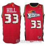 Camiseta Detroit Pistons Hill#33 Rojo