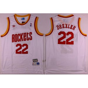 Camiseta Houston Rockets Drexler #22 Blanco