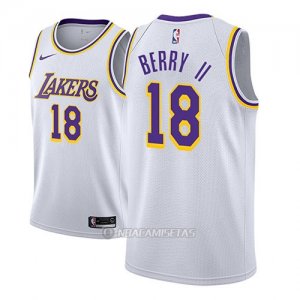 Camiseta Los Angeles Lakers Joel Berry II #18 Association 2018-19 Blanco