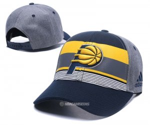 NBA Indiana Pacers Sombrero Gris Azul Amarillo