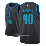 Camiseta Dallas Mavericks Harrison Barnes #40 Ciudad 2018-19 Azul