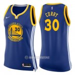 Camiseta Mujer Golden State Warriors Nike Icon Stephen Curry #30 2017-18 Azul