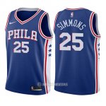 Camiseta Nino Philadelphia 76ers Ben Simmons Icon #25 2017-18 Azul