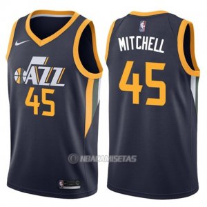 Camiseta Utah Jazz Nike Icon Apagado Donovan Mitchell #45 2017-18 Azul