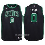 Camiseta Nino Boston Celtics Jayson Tatum #0 2017-18 Negro