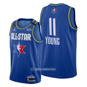 Camiseta All Star 2020 Atlanta Hawks Trae Young #11 Azul