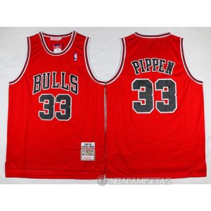 Camiseta Chicago Bulls Pippen Retro #33 Rojo