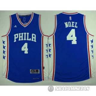 Camiseta Philadelphia 76ers Phila Noel #4 Azul