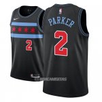 Camiseta Chicago Bulls Jabari Parker #2 Ciudad 2018-19 Negro