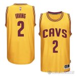 Camiseta Cavaliers Real Player Bordado Edicion Irving #2 Amarillo