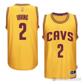 Camiseta Cavaliers Real Player Bordado Edicion Irving #2 Amarillo