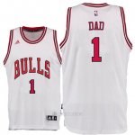 Camiseta Dia del Padre Chicago Bulls Dad #1 Blanco