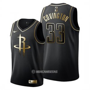 Camiseta Golden Edition Houston Rockets Robert Covington #33 2019-20 Negro