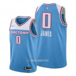 Camiseta Sacramento Kings Justin James #0 Ciudad 2019-20 Azul