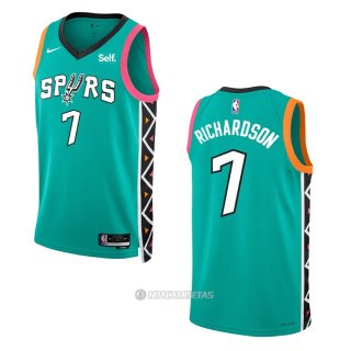 Camiseta San Antonio Spurs Josh Richardson #7 Ciudad 2022-23 Verde