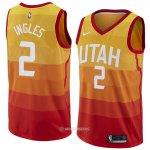 Camiseta Utah Jazz Joe Ingles #2 Ciudad 2018 Amarillo