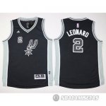 Camiseta Nino de Leonard San Antonio Spurs Negro Gris