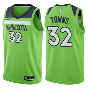 Camiseta Minnesota Timberwolves Karl-anthony Towns Statement #32 2017-18 Verde