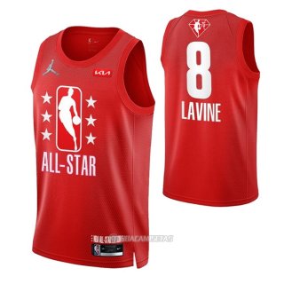 Camiseta All Star 2022 Chicago Bulls Zach LaVine #8 Granate