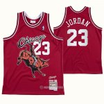 Camiseta Chicago Bulls Michael Jordan #23 Juic Wrld X BR Rojo