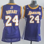 Camiseta Mujer de Bryant Los Angeles Lakers #24 Purpura