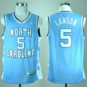 Camiseta Lawson North Carolina Tar Heels #5 Azul