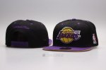 NBA Los Angeles Lakers Sombrero Snapbacks Negro Violeta