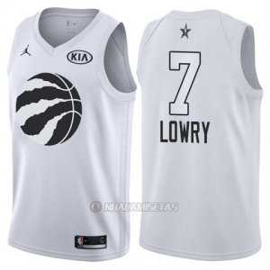 Camiseta All Star 2018 Raptors Kyle Lowry #7 Blanco