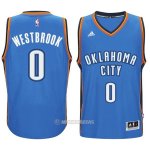 Camiseta Autentico Oklahoma City Thunder Westbrook #0 2014-15 Azul
