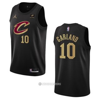 Camiseta Cleveland Cavaliers Darius Garland #10 Statement 2022-23 Negro