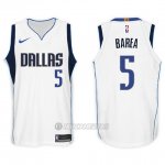 Camiseta Dallas Mavericks J.j. Barea #5 2017-18 Blanco