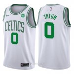 Camiseta Autentico Boston Celtics Tatum #0 2017-18 Blanco