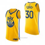 Camiseta Golden State Warriors Stephen Curry #30 Statement Autentico 2022 Oro